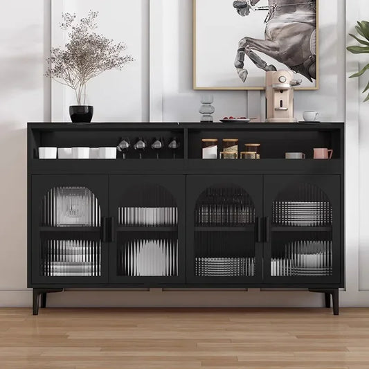 Armario de almacenamiento de Audio nórdico para sala de estar, vitrina de madera para cosméticos, café, té, garaje lateral, vitrino, salón