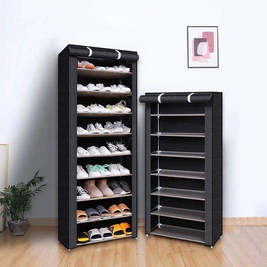 Dustproof Shoe Storage Rack 8/6 Layers Nonwoven Home Hallway Space-saving Shoe Cabinet Household Economic Shoes Shelf Organizer